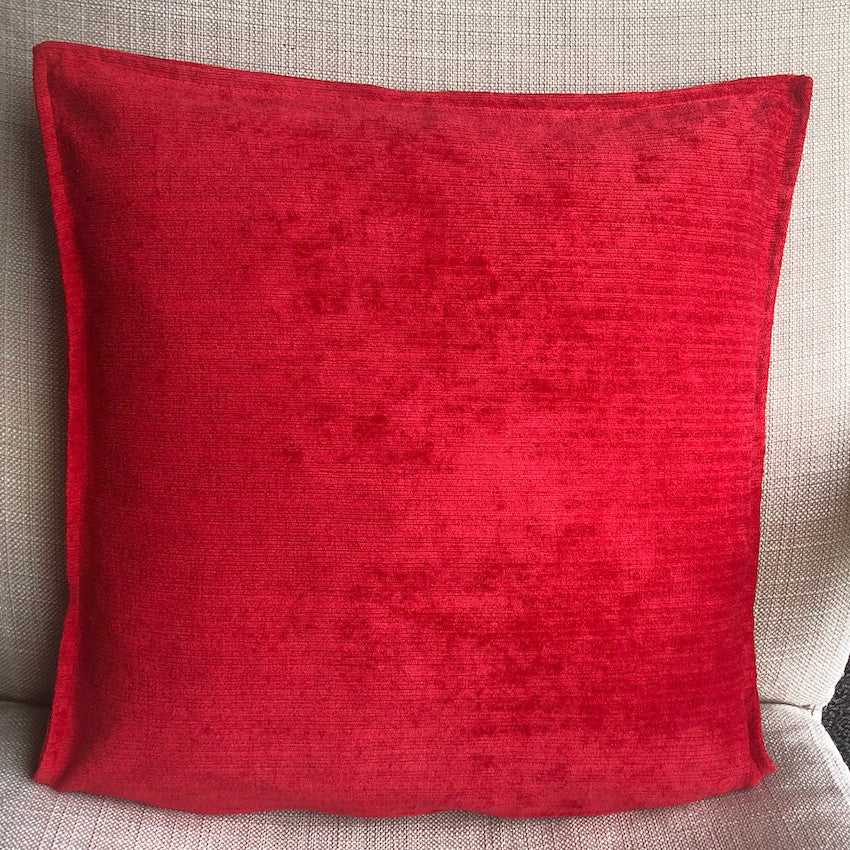 Plain red cushion covers hotsell